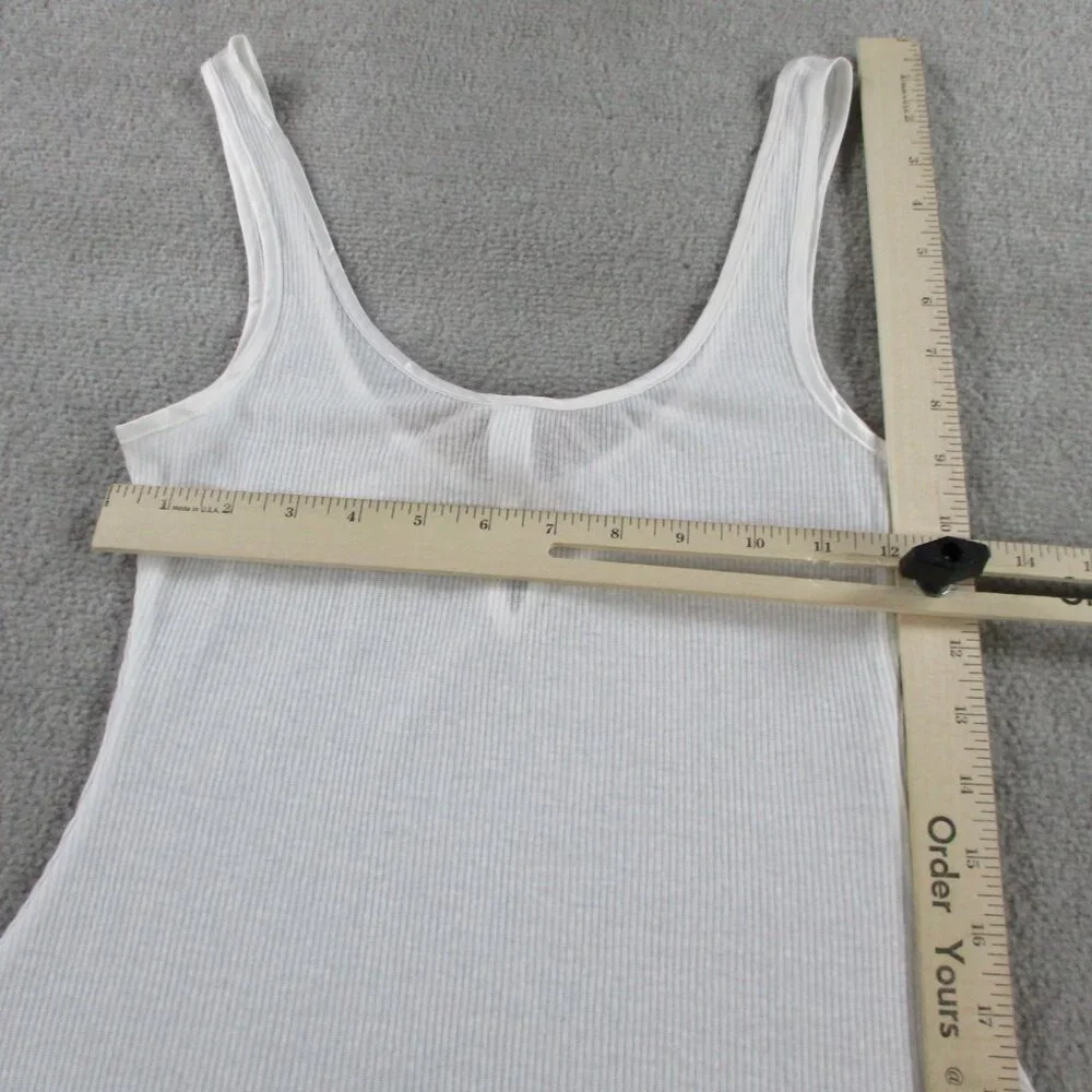 SKIMS Sheer Cotton Lace Mini Slip Dress White Snow Womens XS Extra Small NWT NEW - Picture 7 of 9